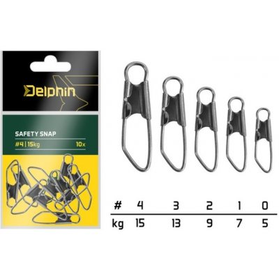 Delphin Karabinka Safety Snap Vel.1 10 ks 7 kg – Zboží Dáma
