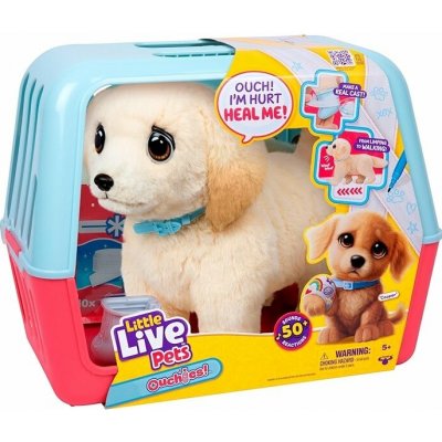 LITTLE LIVE PETS Pejsek Cooper Veterinář Interaktivní PLYŠOVÁ HRAČKA 50 Zvuků – Zboží Mobilmania