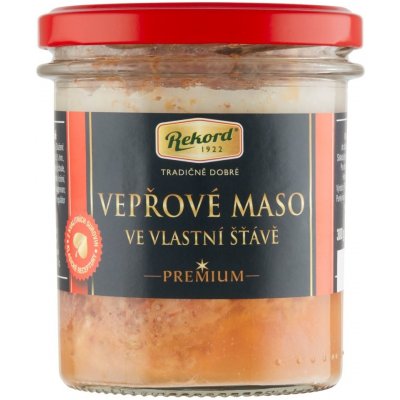 REKORD Vepřové maso ve vlastní šťávě 300 g – Zboží Dáma