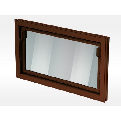 ACO Sklepní okno hnědé IZO - dvojsklo 90 x 40 cm – Zboží Mobilmania