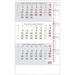 Nástěnný Helma Tříměsíční šedý s poznámkami 2026 – Sleviste.cz