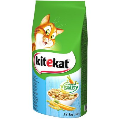 Kitekat Adult granule ryby se zeleninou 2 x 12 kg – Zboží Mobilmania