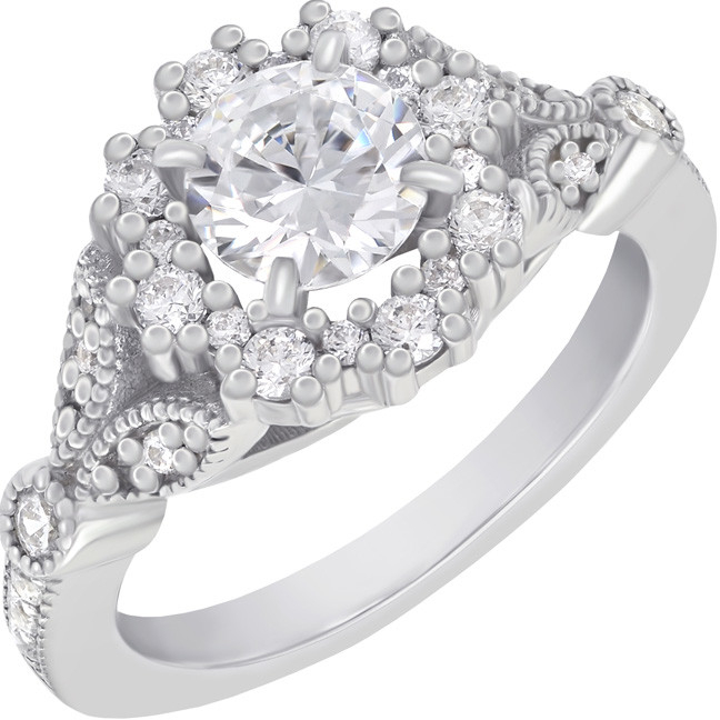 Eppi Halo diamantový zásnubní prsten ve vintage stylu Uviola RE37225 od 197  900 Kč - Heureka.cz