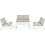 Bizzotto Harley zahradní lounge set bílá 127 cm, 81.5 cm, 76 cm – Hledejceny.cz