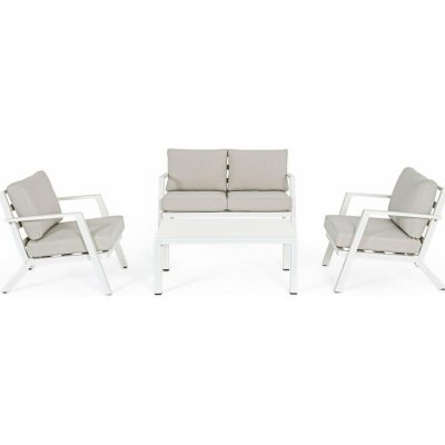 Bizzotto Harley zahradní lounge set bílá 127 cm, 81.5 cm, 76 cm – Hledejceny.cz