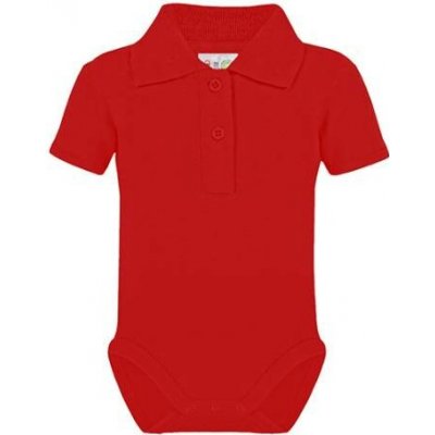 Link Kids Wear Dětské body s límečkem Red – Hledejceny.cz