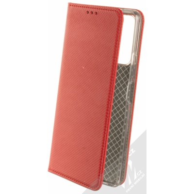 Pouzdro 1Mcz Magnet Book Xiaomi Redmi Note 10 Pro Redmi Note 10 Pro Max červené