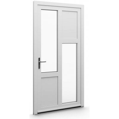 Aluplast vchodové dveře jednokřídlé bílá/bílá 80 x 180 cm rozložení výplně 22 – Hledejceny.cz