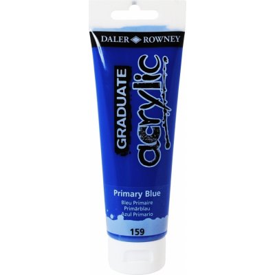 Daler Rowney Graduate akrylová barva primary blue 120 ml 1 ks – Zboží Dáma