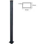 EKOfence plotový sloupek 60x40mm s patkou ZnPVC 1600mm antracit – Hledejceny.cz