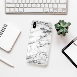 Pouzdro iSaprio iPhone XS Max White Marble 01