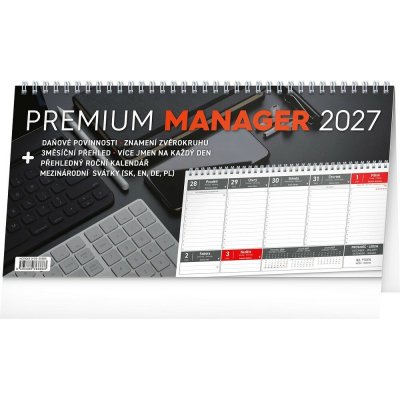 NOTIQUE stolní Premium Manager 32 × 16 cm 2027 – Zboží Dáma