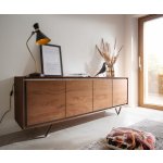 Delife Stonegrace 200 cm 4 dvířka podnož ve tvaru V – Zboží Mobilmania