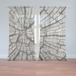 Sablio Záclony Dřevo: 2ks 150x250cm – Hledejceny.cz