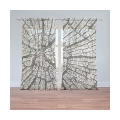 Sablio Záclony Dřevo: 2ks 150x250cm – Hledejceny.cz