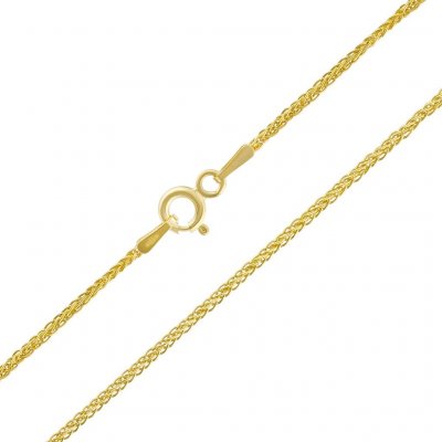 SILVEGO Pozlacený stříbrný řetízek TTTSPTRF25GP – Zboží Dáma