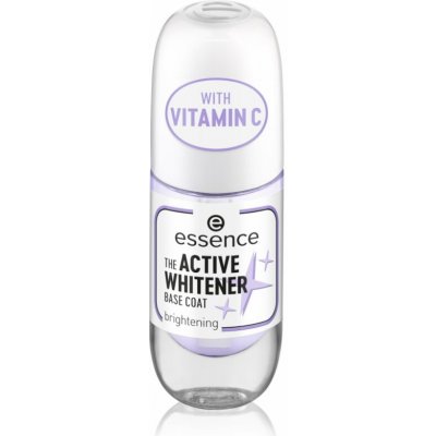 essence Active Whitener podkladový lak na nehty s bělicím účinkem 8 ml – Zboží Dáma