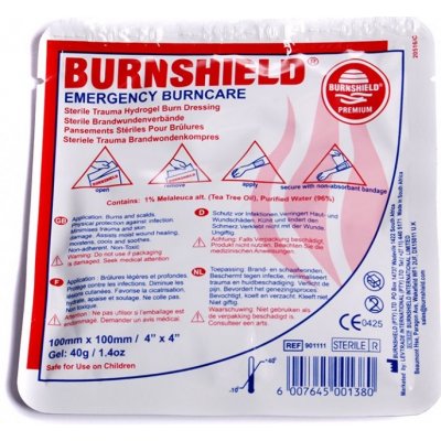 Burnshield hydrogel na popáleniny 10 x 10 cm – Zboží Mobilmania