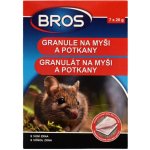 Rodenticid BROS granule na myši a potkany 7x20g – Hledejceny.cz