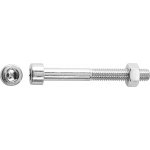 Závitový šroub s válcovou hlavou SW6 bíle pozinkovaný M8 x 20 mm, 6 ks + matice – Hledejceny.cz