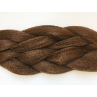 100% Kanekalon jumbo braid Barva: 30 (warm light brown, světle hnědá, teplá, až do zrzava), Značka: Dream Hair: Super Braid
