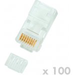 Datacom Plug UTP CAT6 8p8c- RJ45 drát - 100 pack – Hledejceny.cz