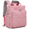 Taška na kočárek Kono Multifunkční batoh Emko růžový