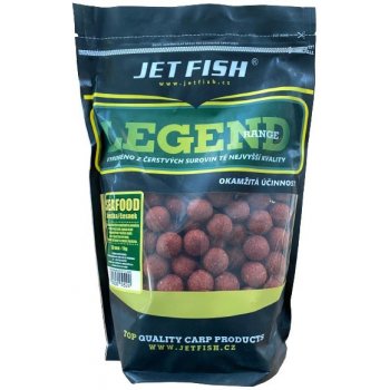 Jet Fish boilies Legend Range 3kg 20mm Seafood + švestka / česnek