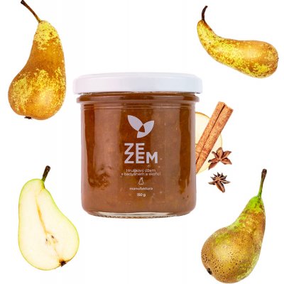 ZEZEM Hruškový džem s badyánem, skořicí a zázvorem 150g – Zboží Dáma