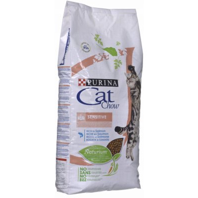 Cat Chow Adult Sensitive Salmon 15 kg – Zboží Mobilmania