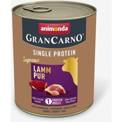 Animonda Gran Carno Single Protein čisté jehněčí 0,8 kg – Hledejceny.cz