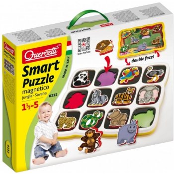 Quercetti Smart puzzle magnetico Jungla plus Savana 0232