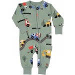Bambusové dětské rostoucí pyžamo (overal) Geggamoja Green tractor – Zboží Dáma