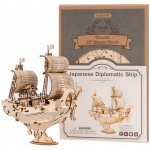 Robotime dřevěné 3D puzzle Japonská plachetnice TG307 91 ks – Zboží Dáma