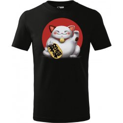 IMPAR Tričko Maneki-Neko dětské Černá