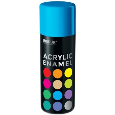 Biodur Akrylový email ve spreji - blankytně modrá 400 ml/RAL 5015 – Hledejceny.cz