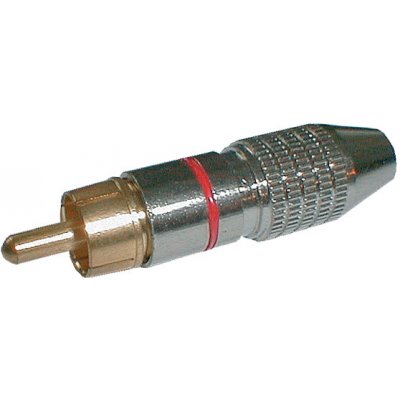 Konektor CINCH kabel kov nikl pr.5mm černý – Zboží Mobilmania