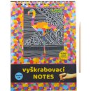 Wiky Vyškrabovací notes duhový 10 listů v sáčku