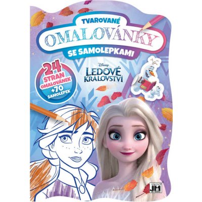 Ledové království Tvarované omalovánky se samolepkami – Zboží Dáma