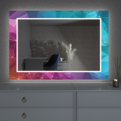 Artalo LED zrcadlo s dekorem D4 50 x 50 cm – Hledejceny.cz