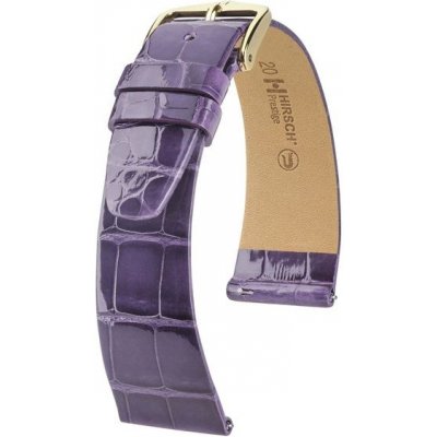 Hirsch Řemínek prestige alligator tmavě fialový, lesk – Zboží Mobilmania