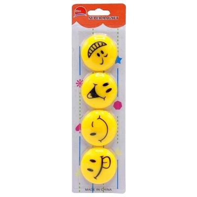 pkstar.cz Dekorační magnety Smile 4 ks PK19-9 – Sleviste.cz