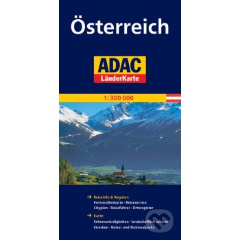 Österreich ADAC LänderKarte 1:300 T MP