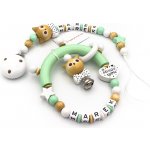 HappyKidsPraha Set Klip na dudlík a Chrastítko PEARL – Zboží Dáma