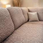 Bielastické potahy MODULO oříškové sedák L (40-59 cm x 131-180 cm) – Zboží Mobilmania