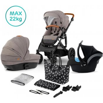 Kinderkraft Prime 3v1 Set + autosedačka Beige 2020