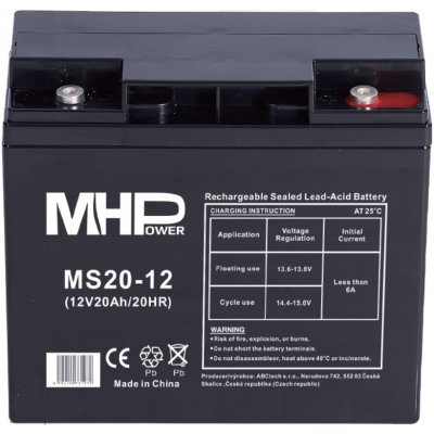 Carspa MHPower AGM 12V 20Ah T5 MS20-12 – Zboží Živě