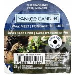 Yankee Candle Wax Melt Single Silver Sage & Pine Vonný vosk 22 g – Sleviste.cz