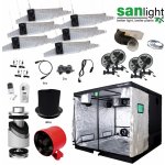 Higarden LED Set Sanlight 6xEVO 6-120 400W 240 x 240 x 200 cm – Zboží Mobilmania