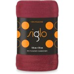 FARO Deka mikroplyš super soft bordo – Zboží Dáma